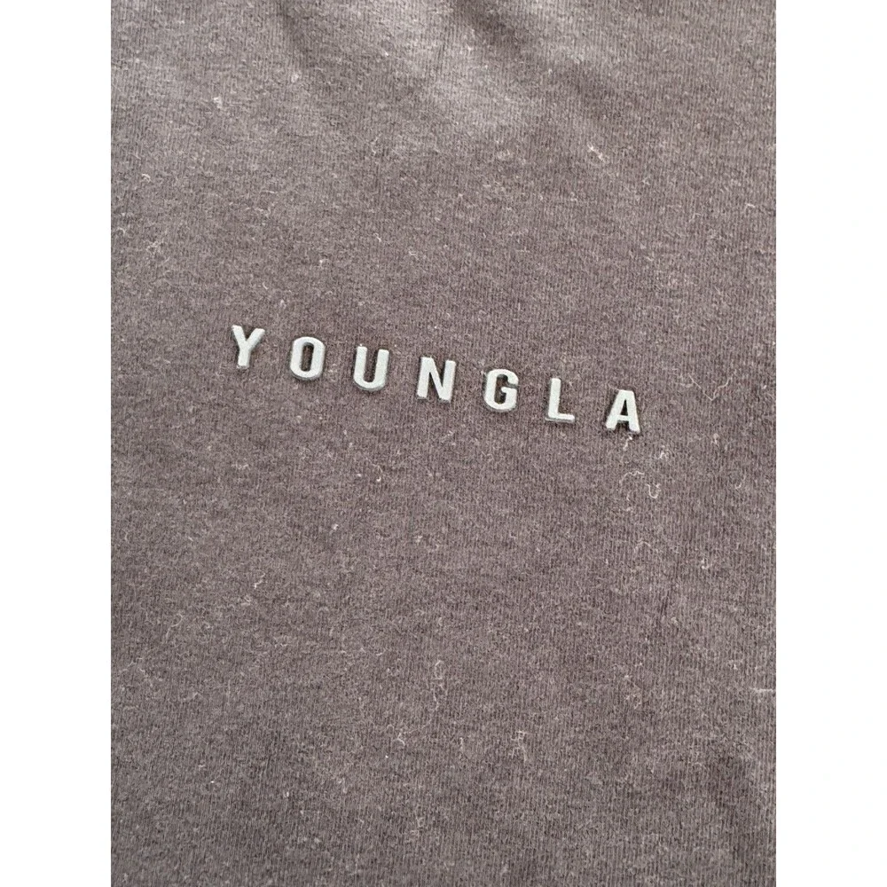 YoungLA 450 Cloud Foam Long Sleeve Shirt Navy Blue Men’s M Used